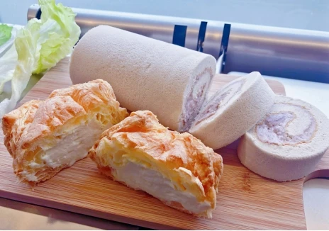 生乳泡芙x4入+九份芋捲